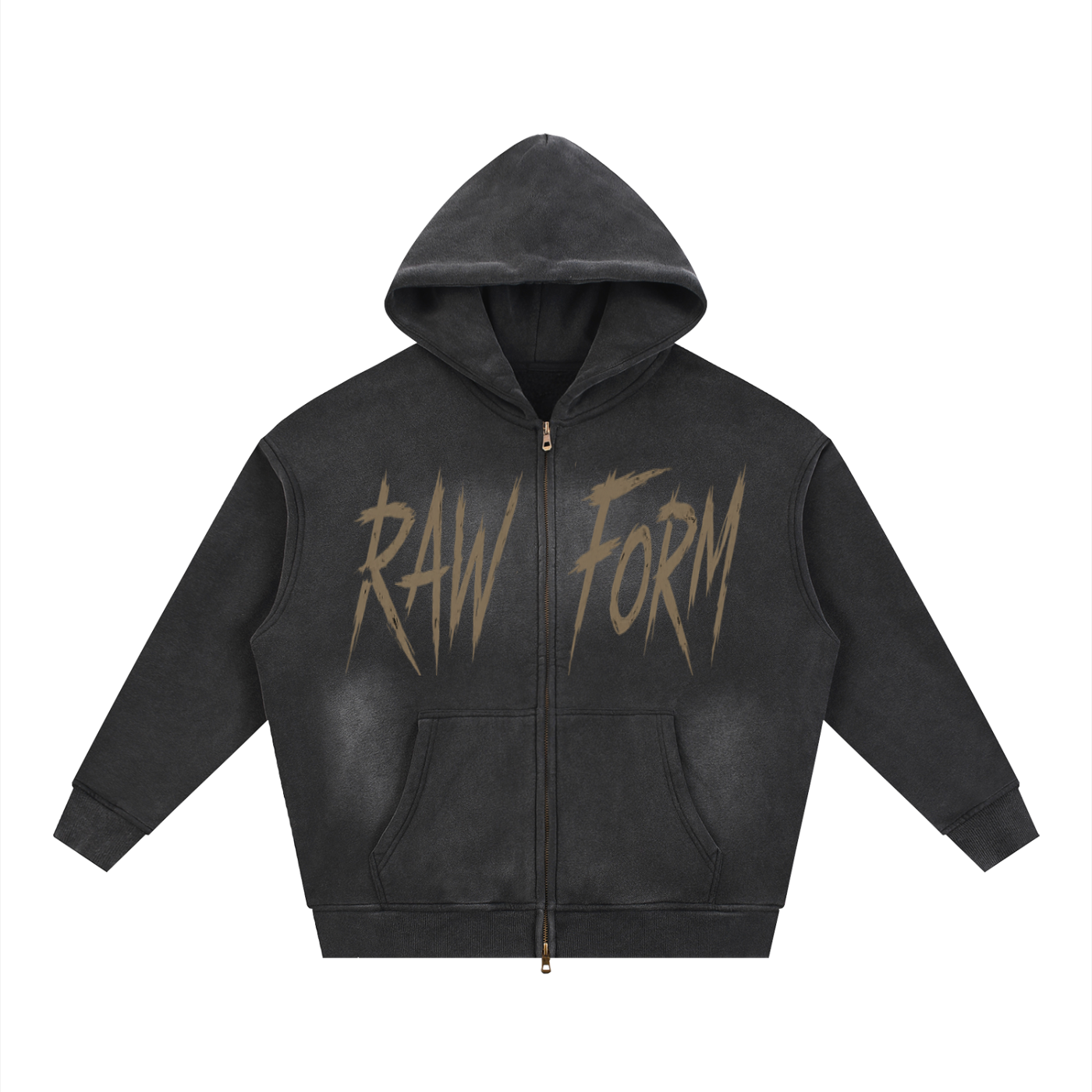 Raw Form Washed Zip